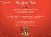 Bartender The Right Mix: Menu