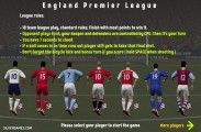 England Premier League: Menu