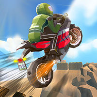 Cartoon Moto Stunt