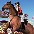 horse jumping show 3d