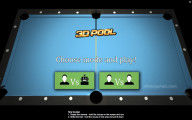 3D Pool: Menu